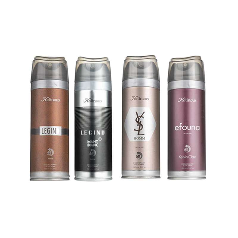 اسپری بدن کلینوس مدل p41 حجم 150 میلی لیتر مجموعه 4 عددی