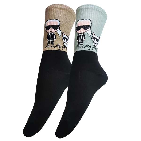 جوراب ساق بلند مردانه تن پوش هنگامه مدل کش اسپرت کارل بسته 2 عددی