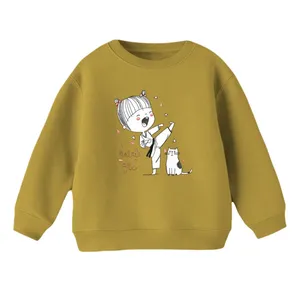 سویشرت بچگانه مدل دخترک و گربه کد 2 