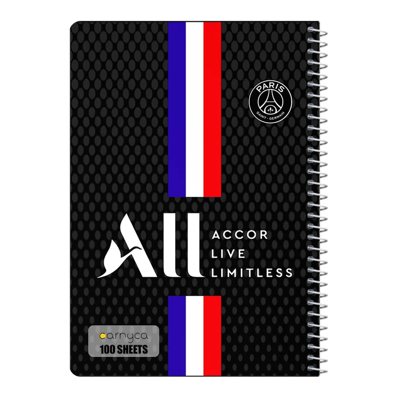 دفتر مشق 100 برگ سیمی کارنیکا طرح پاری سن ژرمن Paris Saint Germain کد 95104