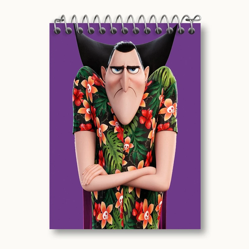 دفتر یادداشت 50 برگ خندالو مدل هتل ترانسیلوانیا Hotel Transylvania کد 3758