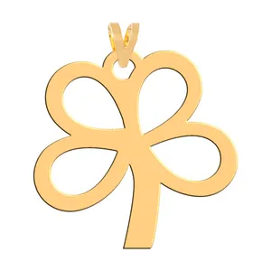 آویز گردنبند طلا 18 عیار زنانه فرشته مدل گل WNL-000272