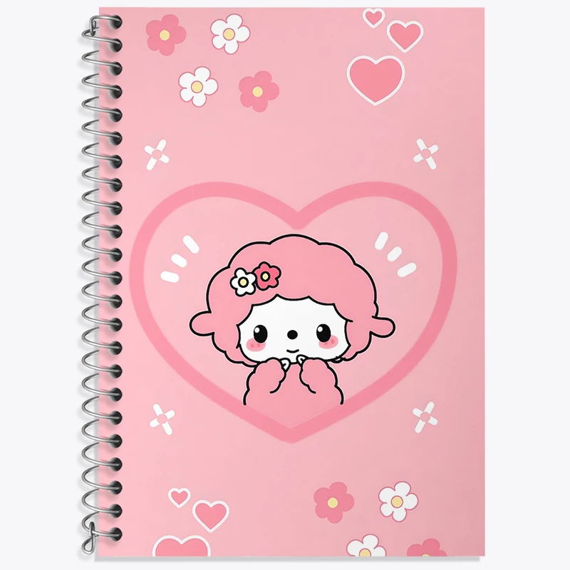 دفتر زبان 50 برگ خندالو مدل سه خط طرح گوسفند کیوت کد N4790