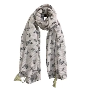 شال زنانه مدل پلیسه پروانه ای کد 0088