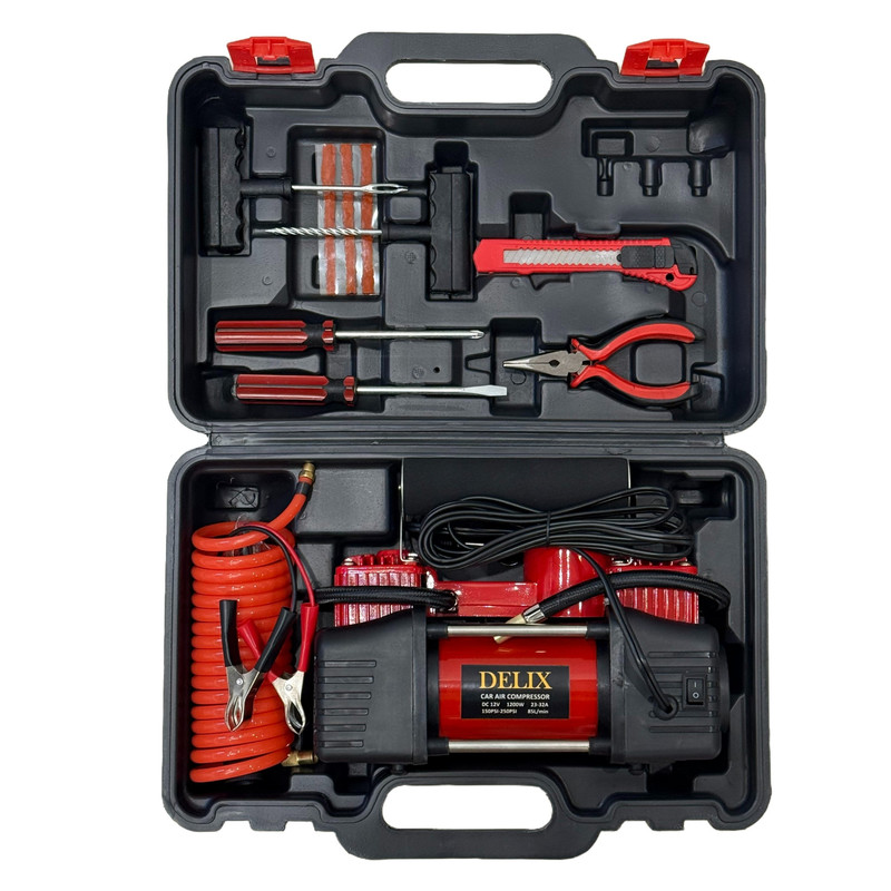 پمپ باد فندکی 1200 وات دلیکس کد BOXRED پمپ باد فندکی 1200 وات دلیکس کد BOXRED