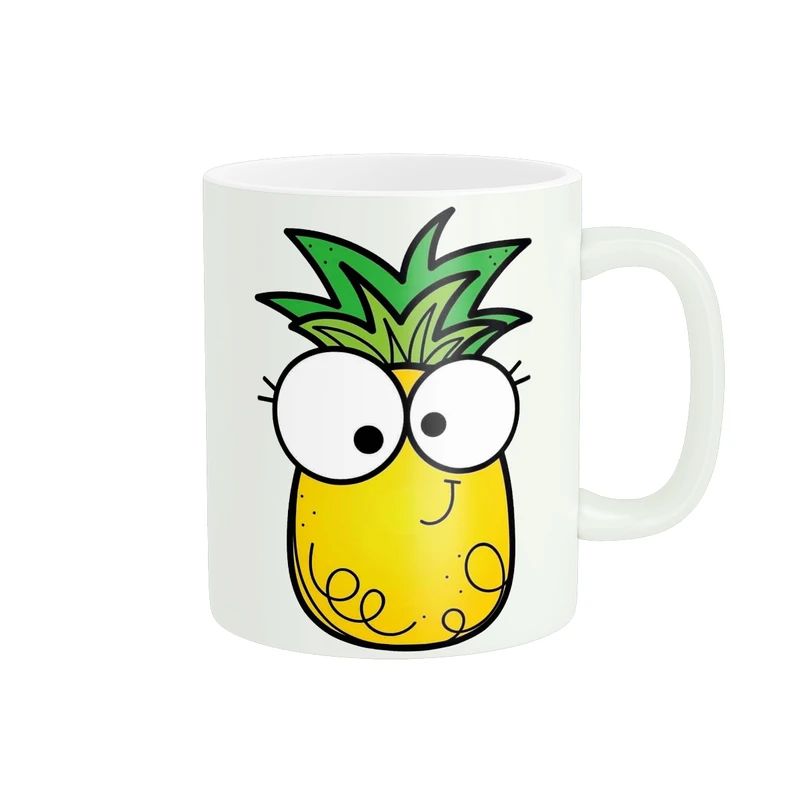 ماگ پاد آفرین طرح شکلک آناناس کد 2884