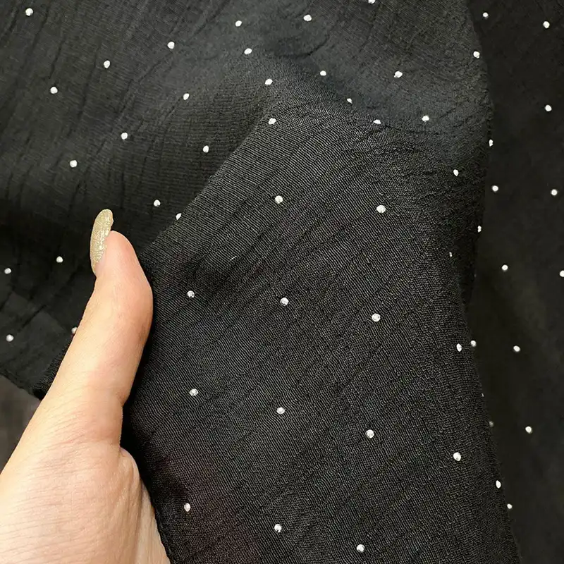 روسری زنانه مدل نخی وال اسلپ نگین دار