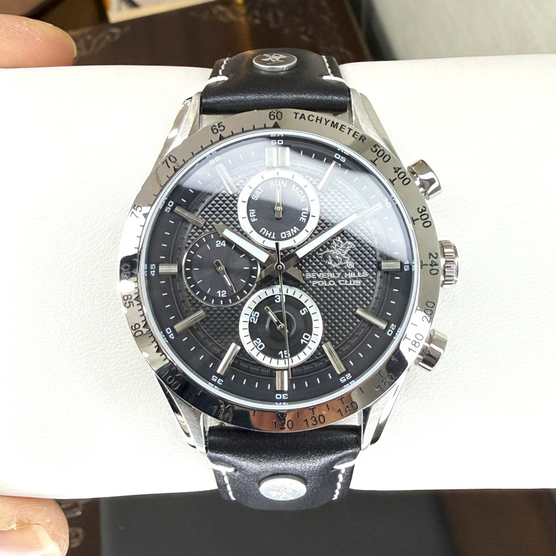 ساعت مچی عقربه‌ای مردانه کوارتز کورنوگراف بورلی هیلز پولو کلاب مدل BP3659X.351