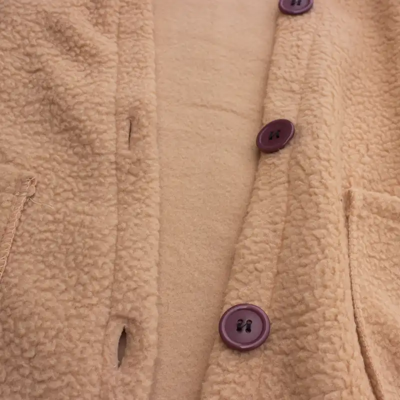 پالتو زنانه مدل تدی رنگ نارنجی