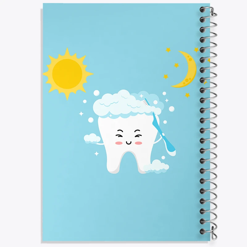 دفتر نت موسیقی 50 برگ خندالو مدل دندان و دندان پزشکی کودکانه کد 36758