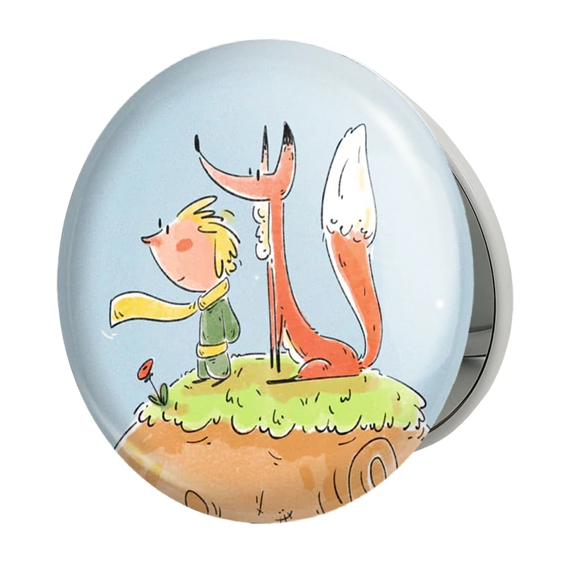 آینه جیبی خندالو طرح شازده کوچولو مدل تاشو کد 25771 