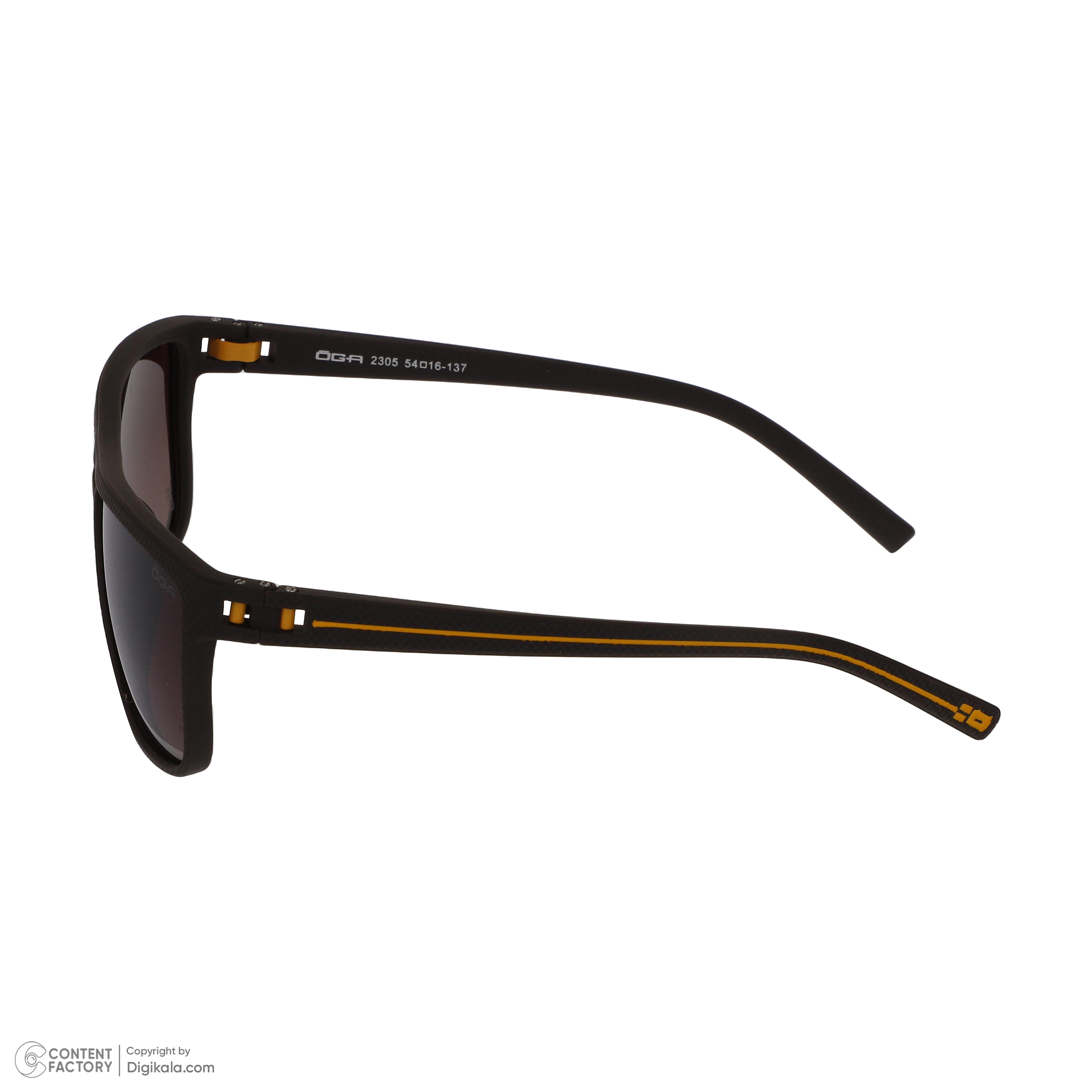 عینک آفتابی مردانه اوگا مدل 2305-BROWN-YELLOW -  - 5