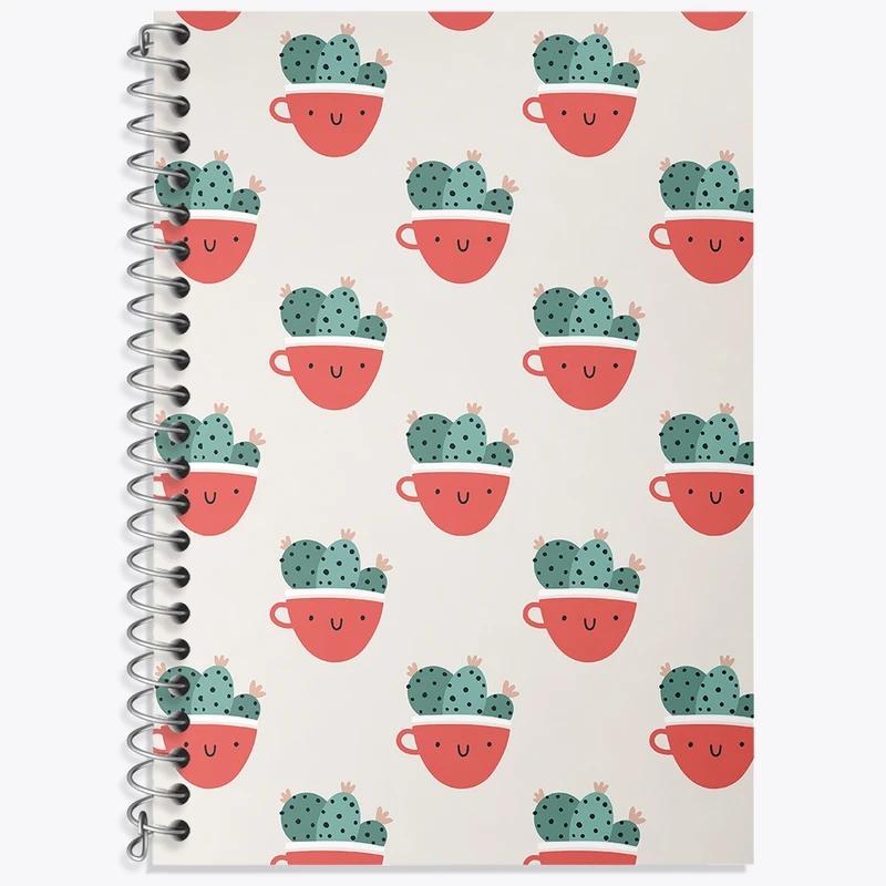 دفتر لغت 50 برگ خندالو طرح کاکتوس کد N352