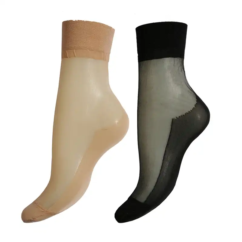 جوراب زنانه مدل کفه دار شیشه ای مونیل بسته 6 عددی