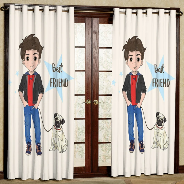 پرده مدل مخمل پانچی کد 7323 سایز 280x140 سانتی متر