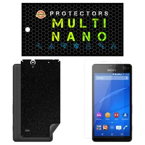 Multi Nano X-SFG Screen Protector For Sony Xperia C4 with back skin