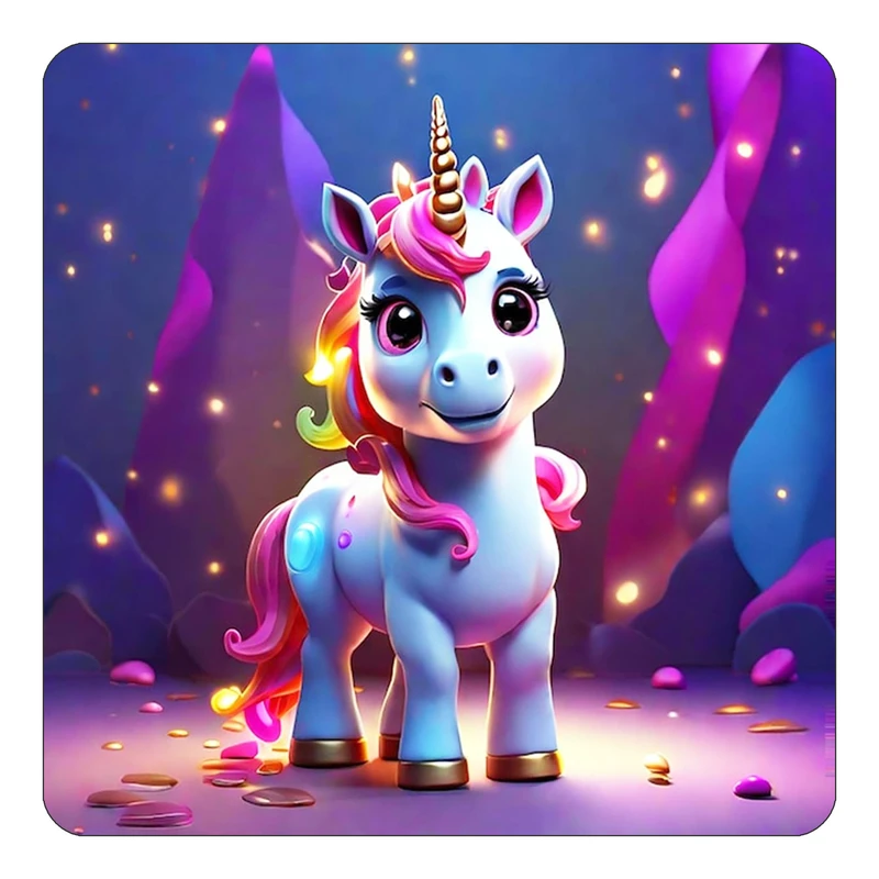 مگنت کاکتی طرح اسب تک شاخ و یونیکورن مدل mp30868