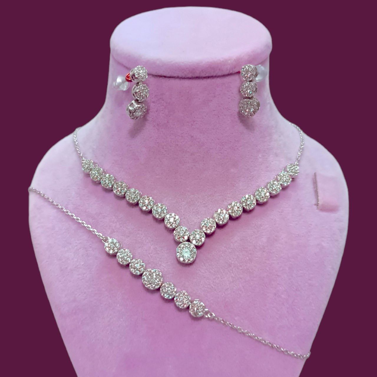 نیم ست نقره زنانه مدل فلاور ساچ نیم ست نقره زنانه مدل فلاور ساچ