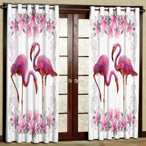 پرده مدل فلامینگو هازان پانچی کد 2228 سایز 140x200 سانتی متر