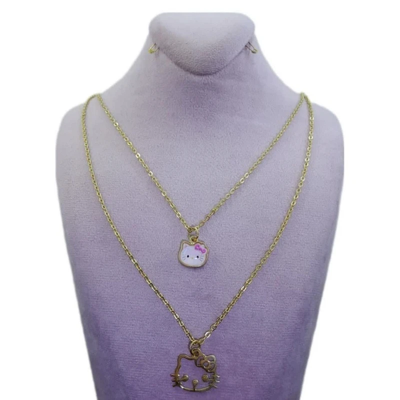 عکس شماره 11 : گردنبند دخترانه مدل کیتی طرح پیشی کد m0345