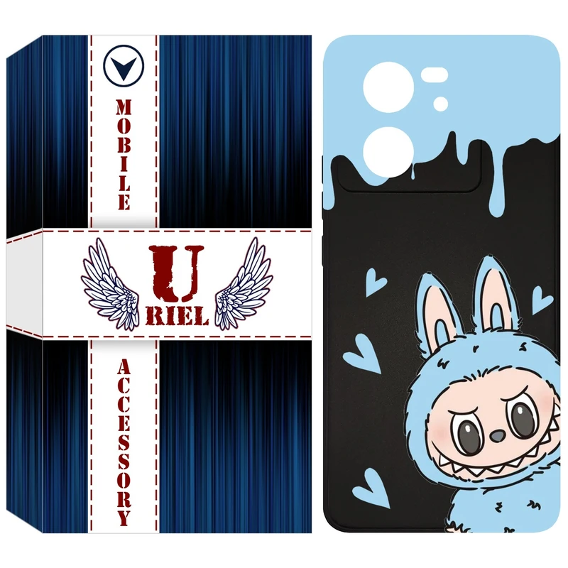 کاور یوریل قاب مدل KSH کد 131 طرح عروسک لبوبو مناسب برای گوشی موبایل شیائومی 13T / 13T Pro / Redmi K60 Ultra