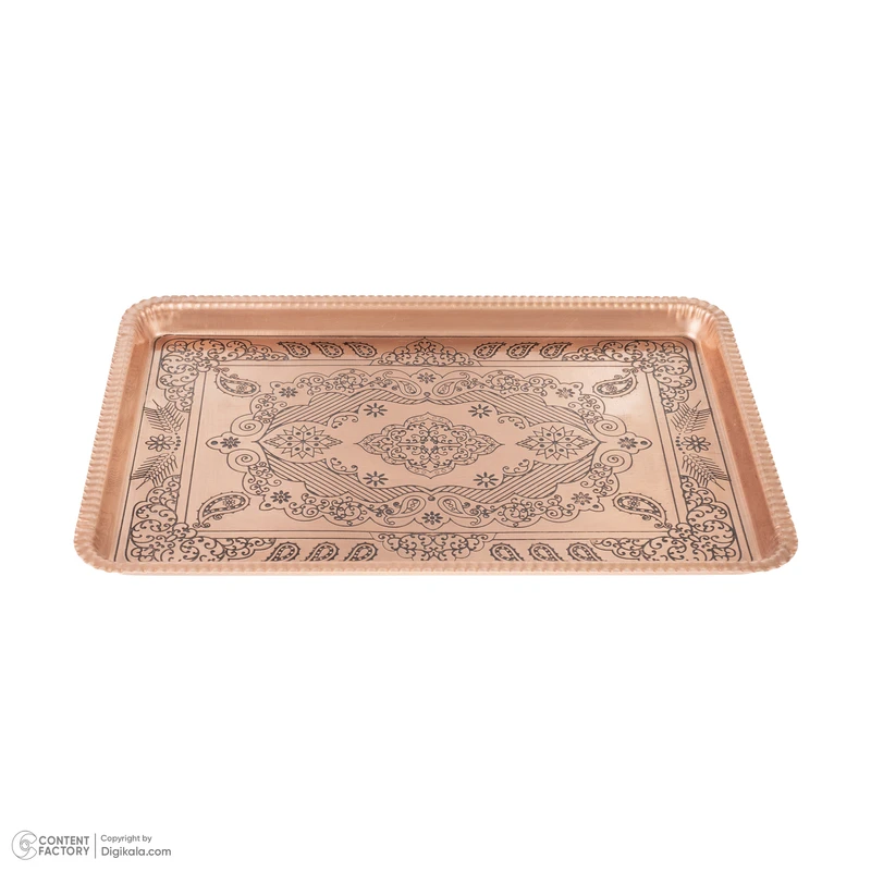 عکس شماره 6 : سینی مسی مس زنجان مدل 002