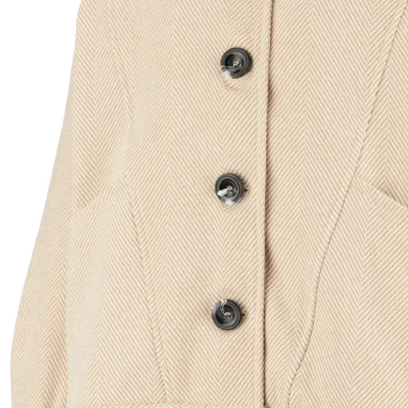 کت زنانه سرژه مدل 230142 رنگ کرم