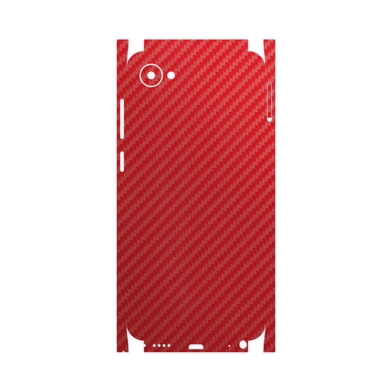 برچسب پوششی ماهوت مدل Red-Fiber-FullSkin مناسب برای گوشی موبایل اچ تی سی Desire 12