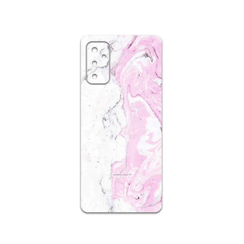 برچسب پوششی ماهوت مدل Blanco-Pink-Marble مناسب برای گوشی موبایل سامسونگ Galaxy M52 5G
