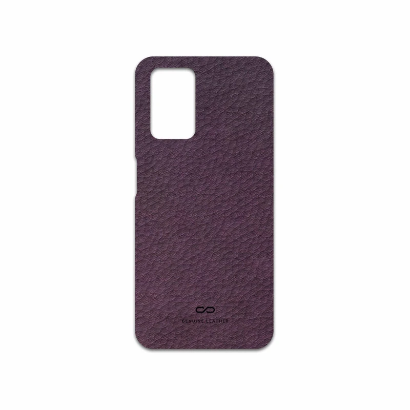 برچسب پوششی ماهوت مدل Purple-Leather مناسب برای گوشی موبایل شیائومی Redmi 10