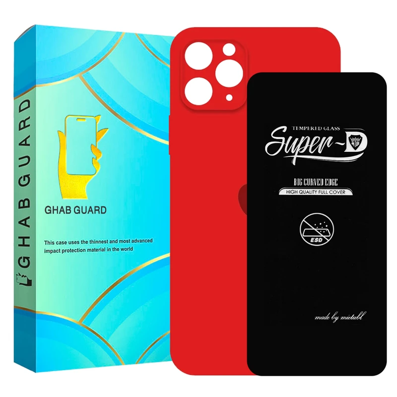  کاور قاب گارد مدل SILICONSUPERD مناسب برای گوشی موبایل اپل iPhone 11 Pro به همراه محافظ صفحه نمایش