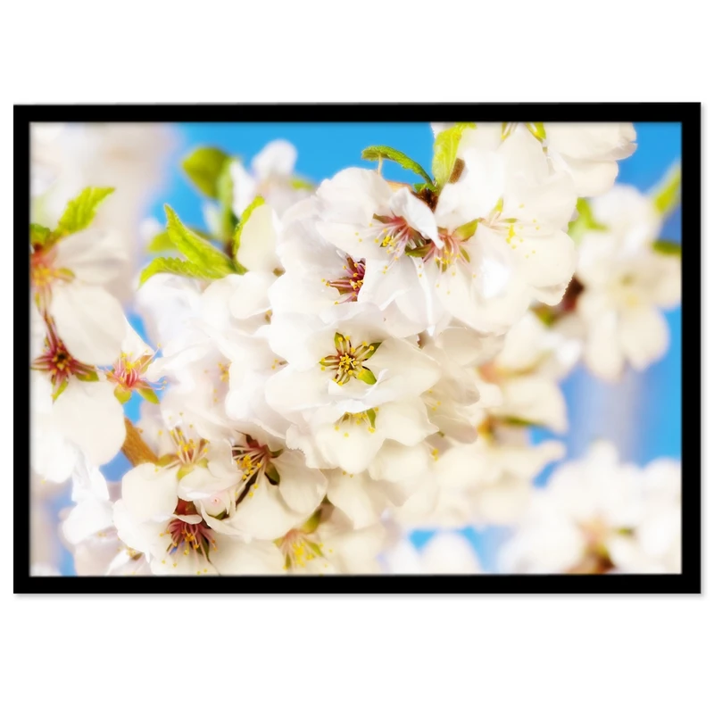 تابلو بکلیت طرح شکوفه بهاری سفید مدل B-S1120.