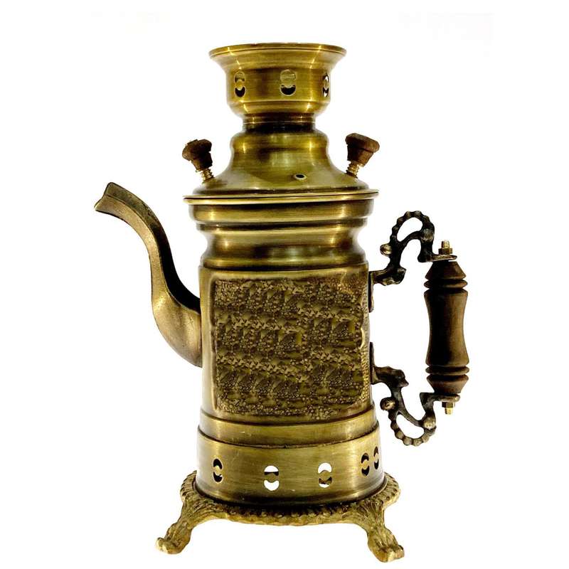 قهوه جوش برنجی مدل شکاری کد 1257