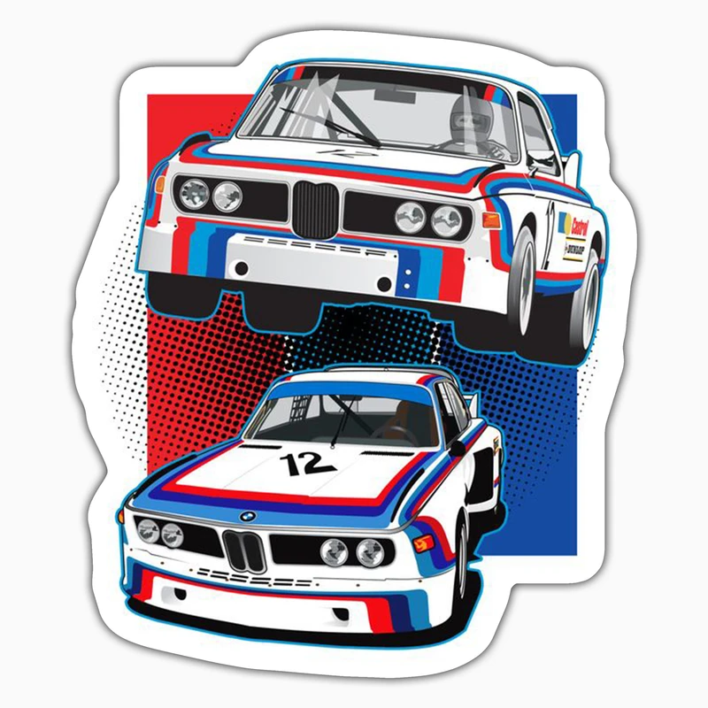 استیکر لپ تاپ و موبایل بووم طرح ماشین مدل BMW M3 کد ZX010