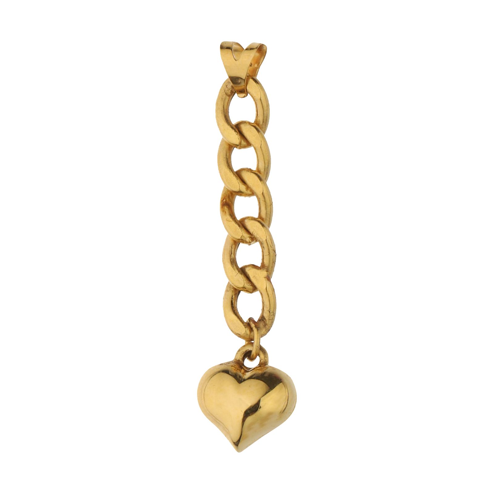 آویز گردنبند طلا 18 عیار زنانه مایا ماهک مدل MM1611 طرح کارتیه و قلب 3بعدی -  - 1