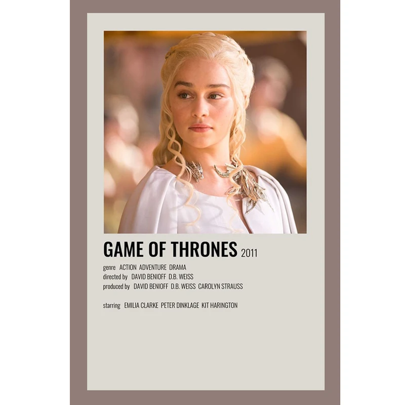 پوستر مدل سریال بازی تاج و تخت Game of Thrones طرح دنریس Daenerys کد 690