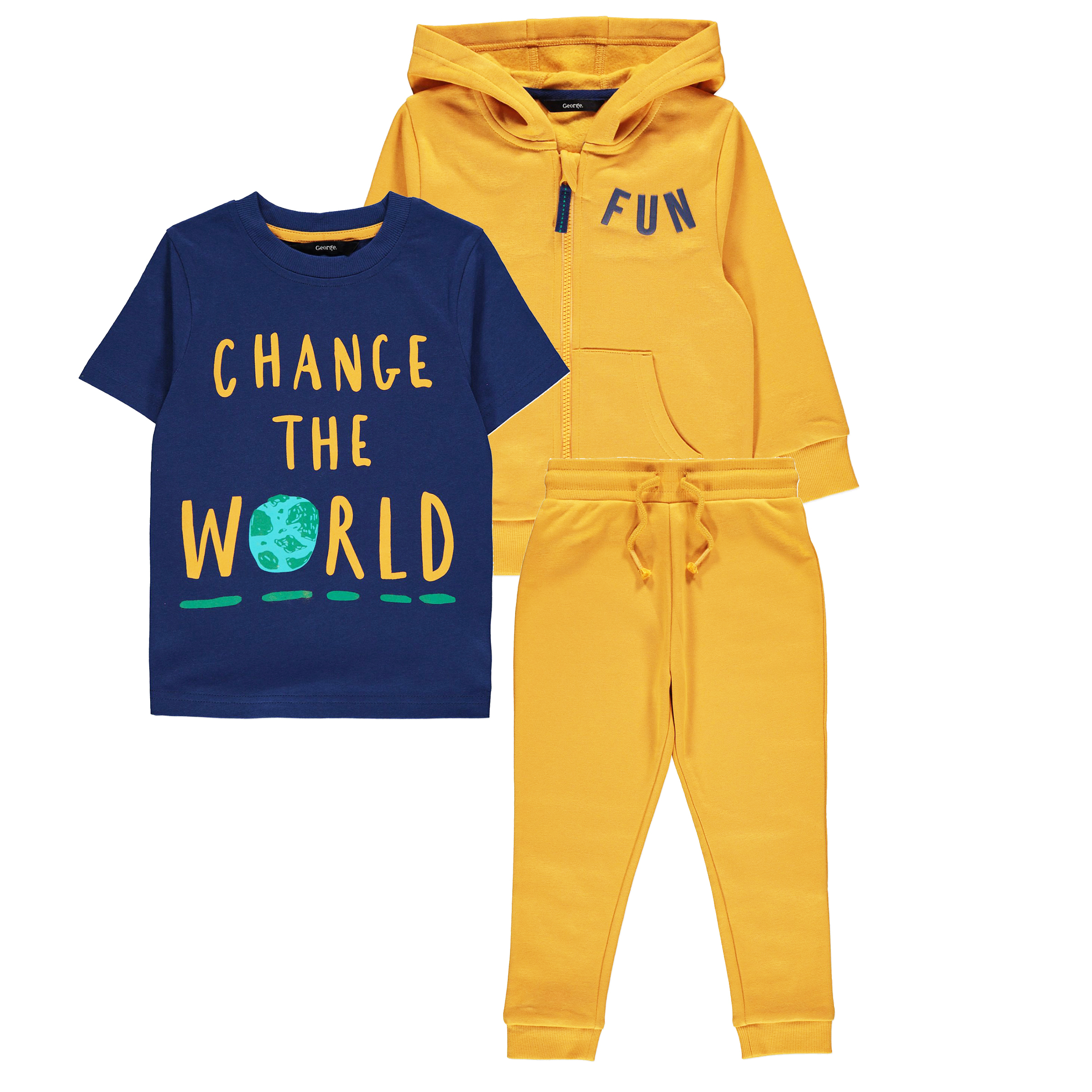 ست 3 تکه لباس نوزادی جورج مدل GEM778330