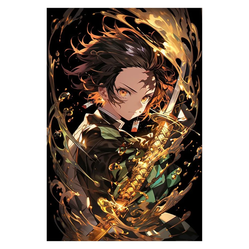 استیکر لپ تاپ و موبایل مدل انیمه طرح شیطان کش کامادو تانجیرو demon slayer kamado tanjiro کد 294