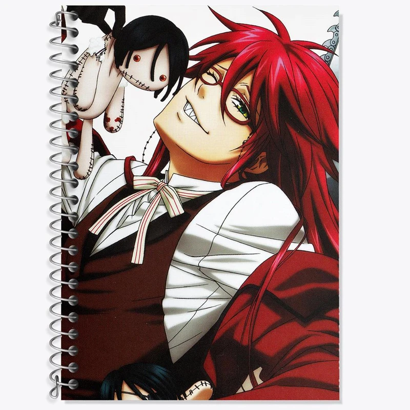 دفتر لغت 50 برگ خندالو مدل گریل انیمه خادم سیاه Black Butler کد 16312