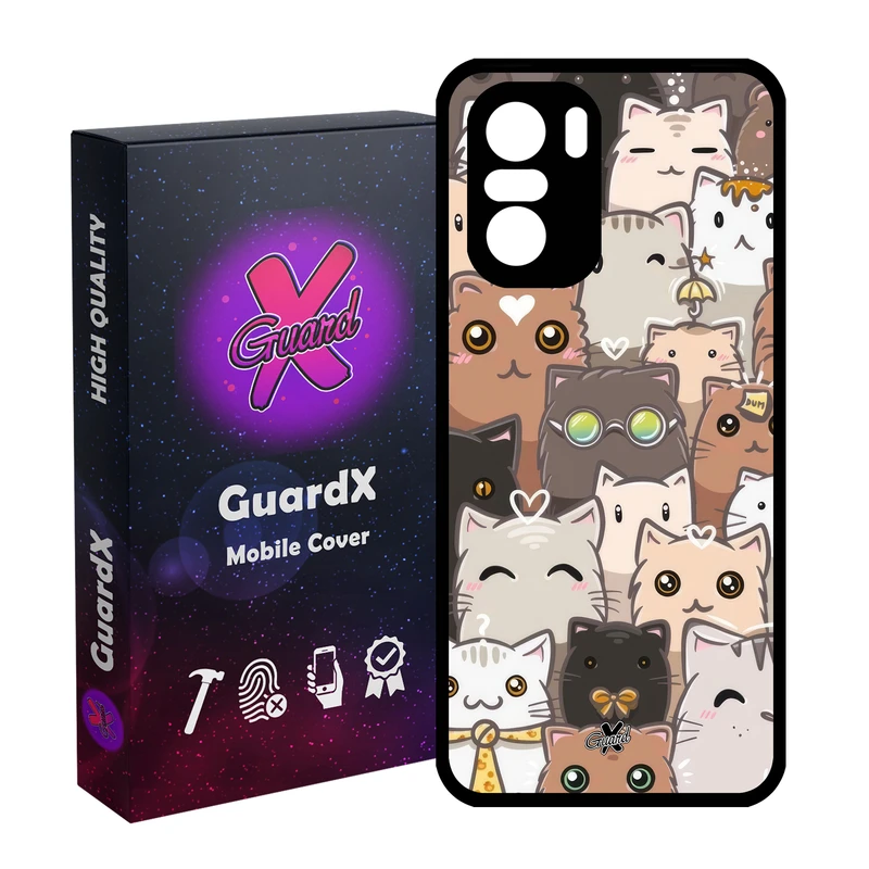 کاور گارد ایکس طرح Cat مدل Glass10674 مناسب برای گوشی موبایل شیائومی Poco F3/MI 11X/MI 11X Pro/Redmi K40/K40 Pro