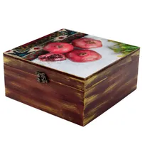 جعبه هدیه چوبی مدل یلدای ایرانی کد WB19y 