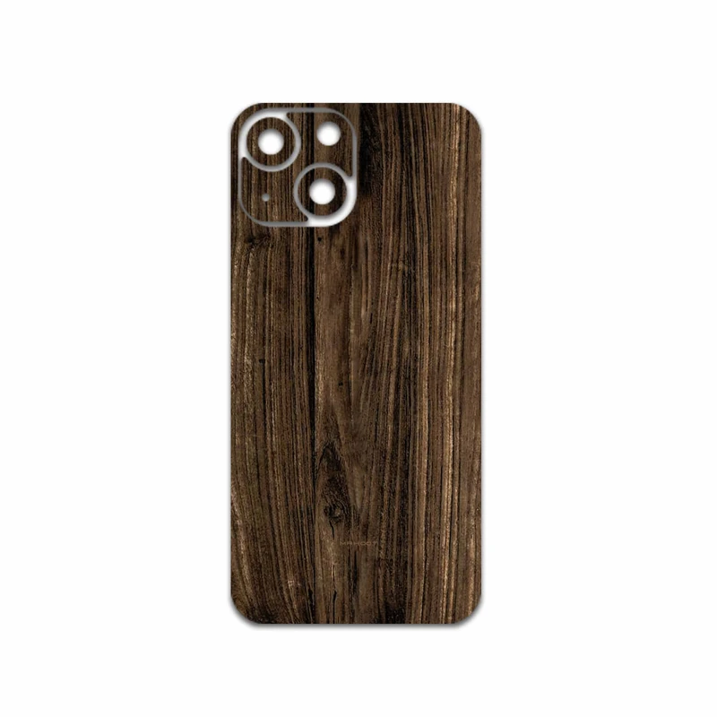 برچسب پوششی ماهوت مدل Dark-Walnut-Wood مناسب برای گوشی موبایل اپل iPhone 13 Mini