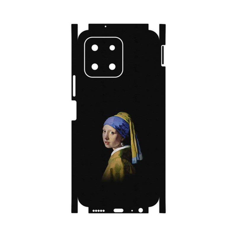 برچسب پوششی ماهوت مدل Girl with a Pearl Earring of Vermeer-FullSkin مناسب برای گوشی موبایل آنر X6