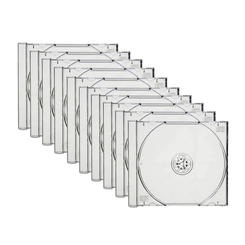 قاب سی دی و دی وی دی تکی مدل g98010 بسته 10 عددی