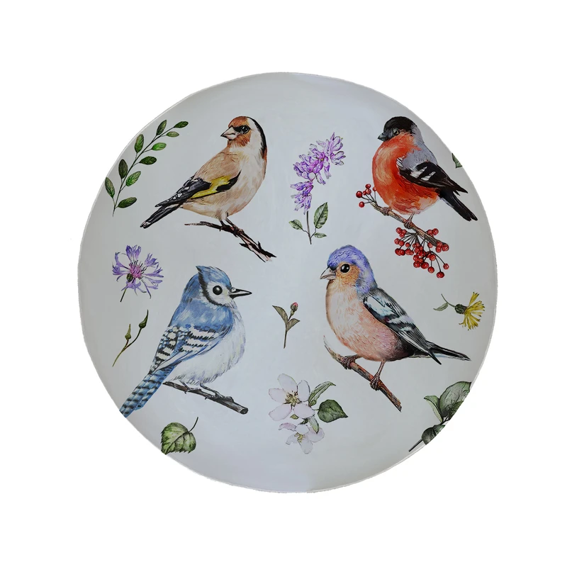 پادری مدل دایره طرح پرنده کد 5547 سایز 90 × 90 سانتی متر 