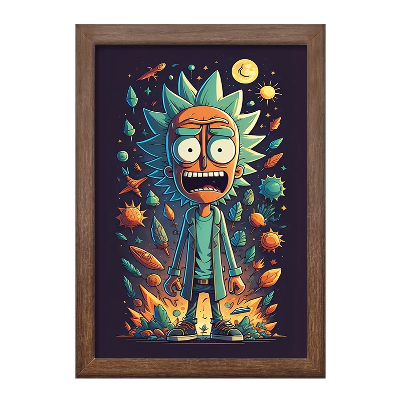 تابلو خندالو طرح ریک و مورتی (Rick and Morty) کد F4007