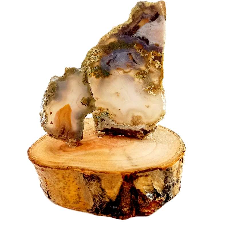 سنگ راف عقیق مدل YTE_6ER مجموعه دو عددی