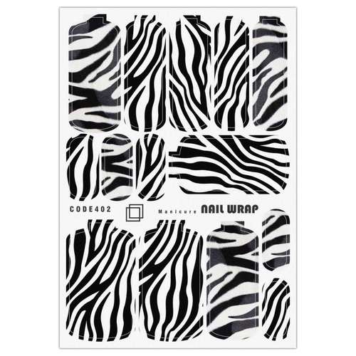 برچسب ناخن مدل نیل رپ پوست کد 402