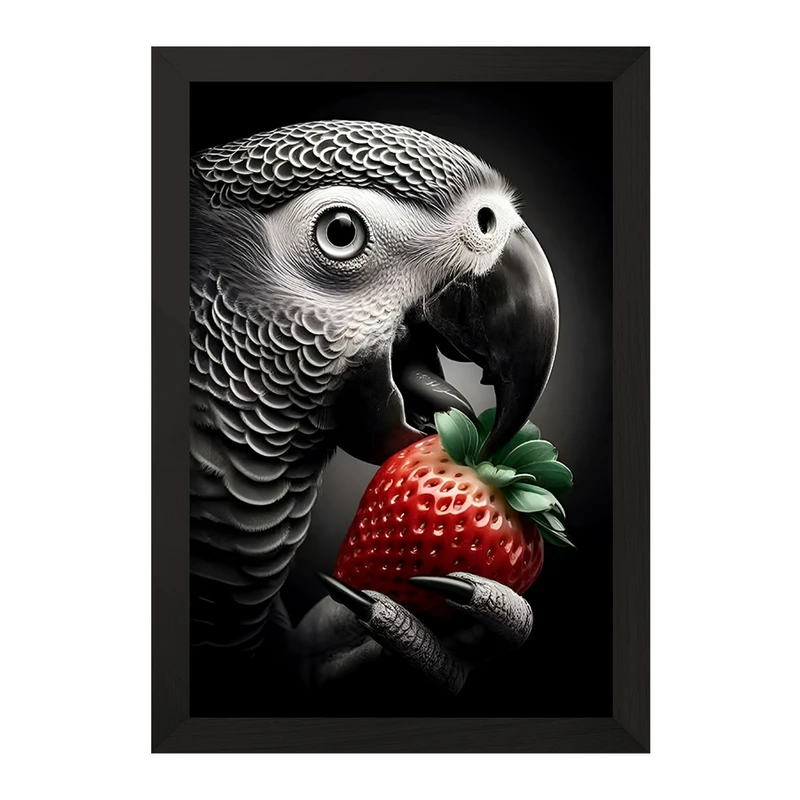 تابلو خندالو مدل کاسکو (Grey parrot) کد F11998