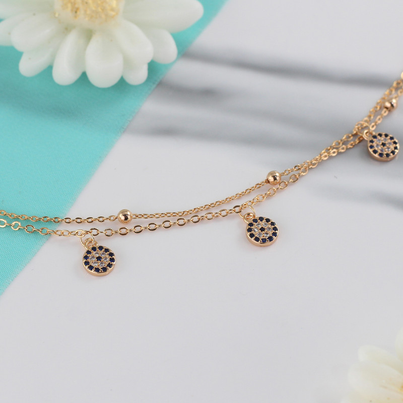 پابند زنانه وای اس ایکس مدل چشم نظر کد M161 پابند زنانه وای اس ایکس مدل چشم نظر کد M161